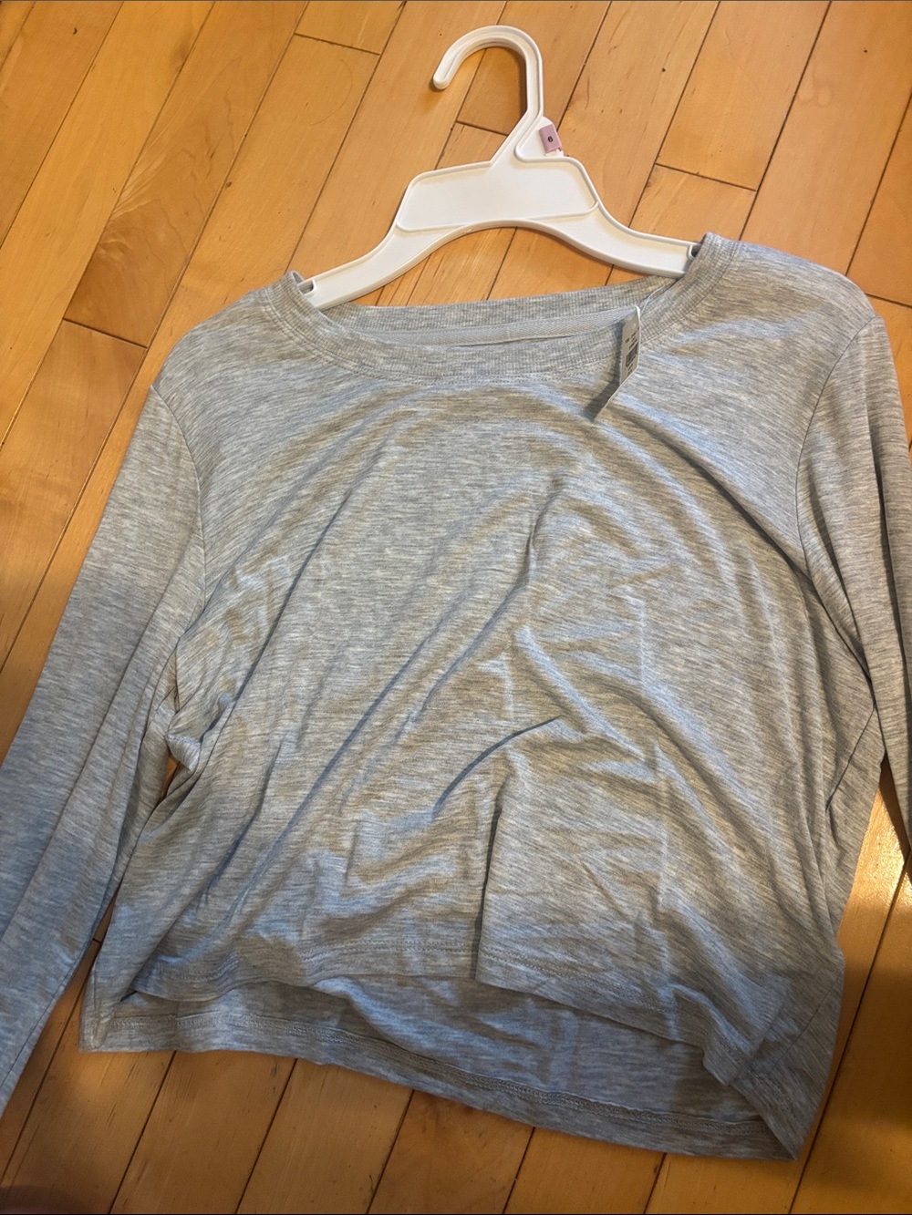 aerie Light Gray Long Sleeve Top